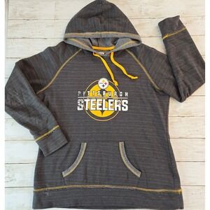Team Apparel Pittsburgh Steelers Womens NFL Football Hooded Sweatshirt XL